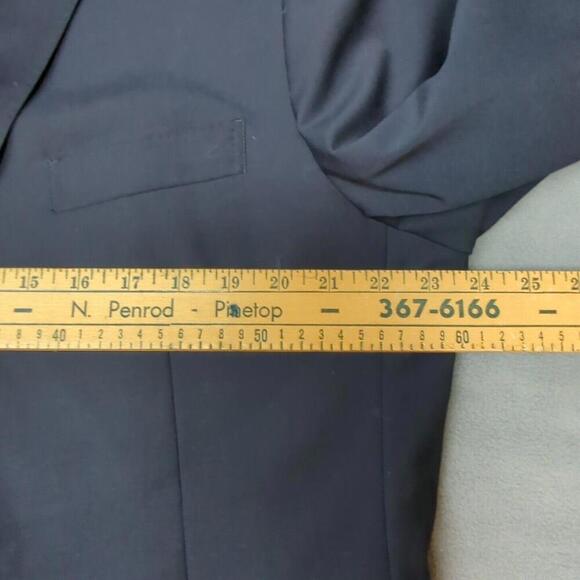 Men’s Brooks Brothers Explorer Madison Fit Wool Blazer Sport Coat Blue Size 48R - Picture 7 of 9